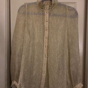 blouse vintage slightly sheer